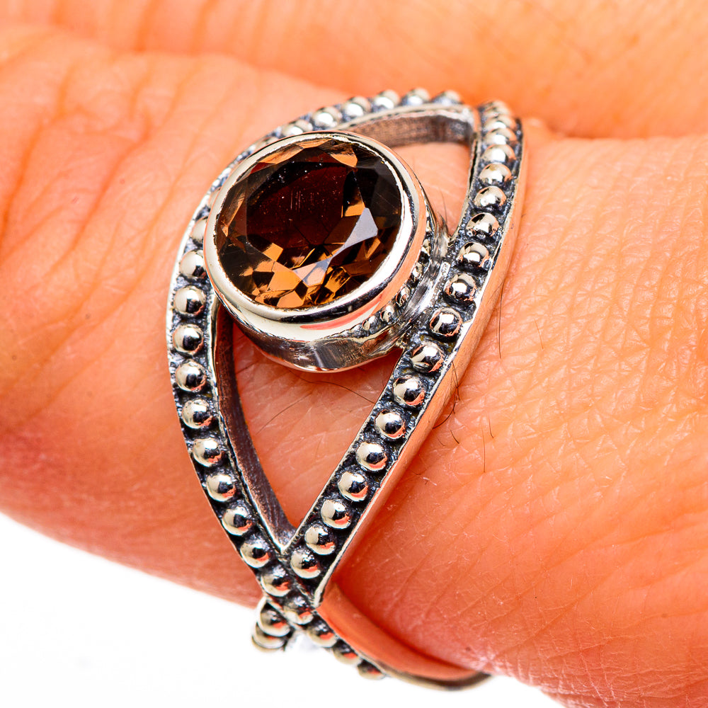 Smoky Quartz Rings handcrafted by Ana Silver Co - RING98735