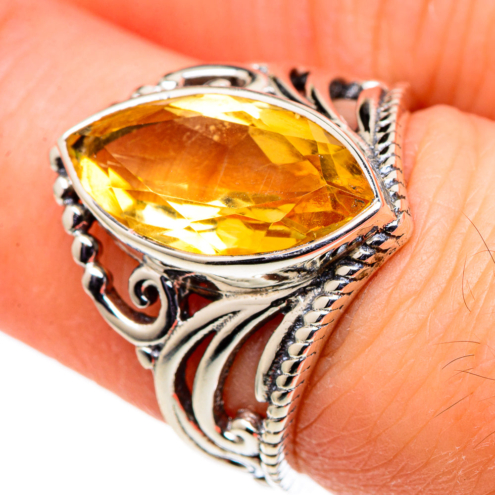 Citrine Rings handcrafted by Ana Silver Co - RING98737