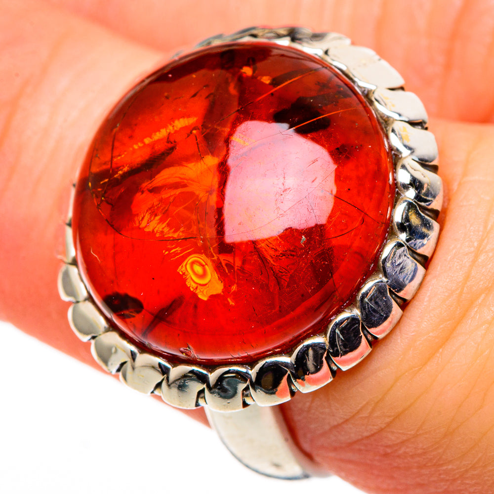 Baltic Amber Rings handcrafted by Ana Silver Co - RING98738