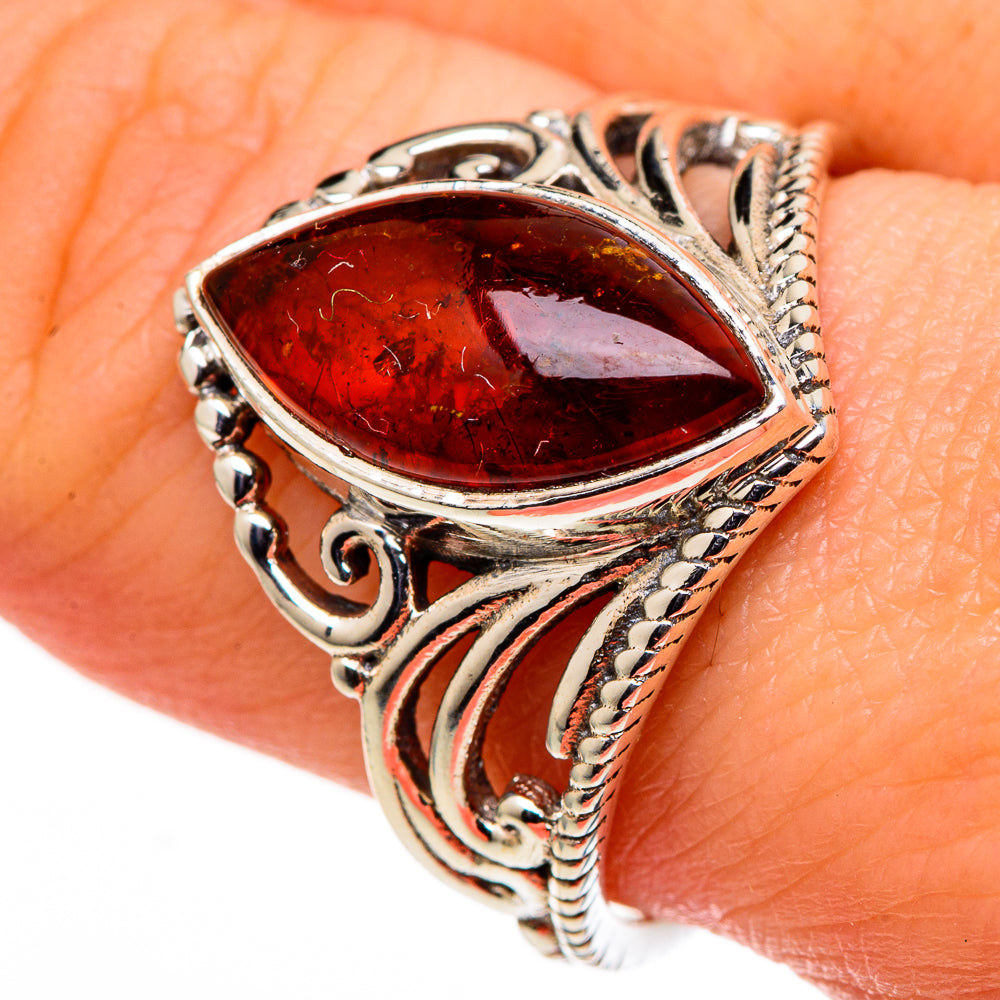 Baltic Amber Rings handcrafted by Ana Silver Co - RING98739