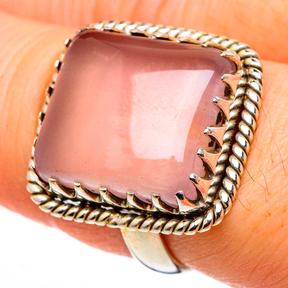 Rose Quartz Rings handcrafted by Ana Silver Co - RING98741