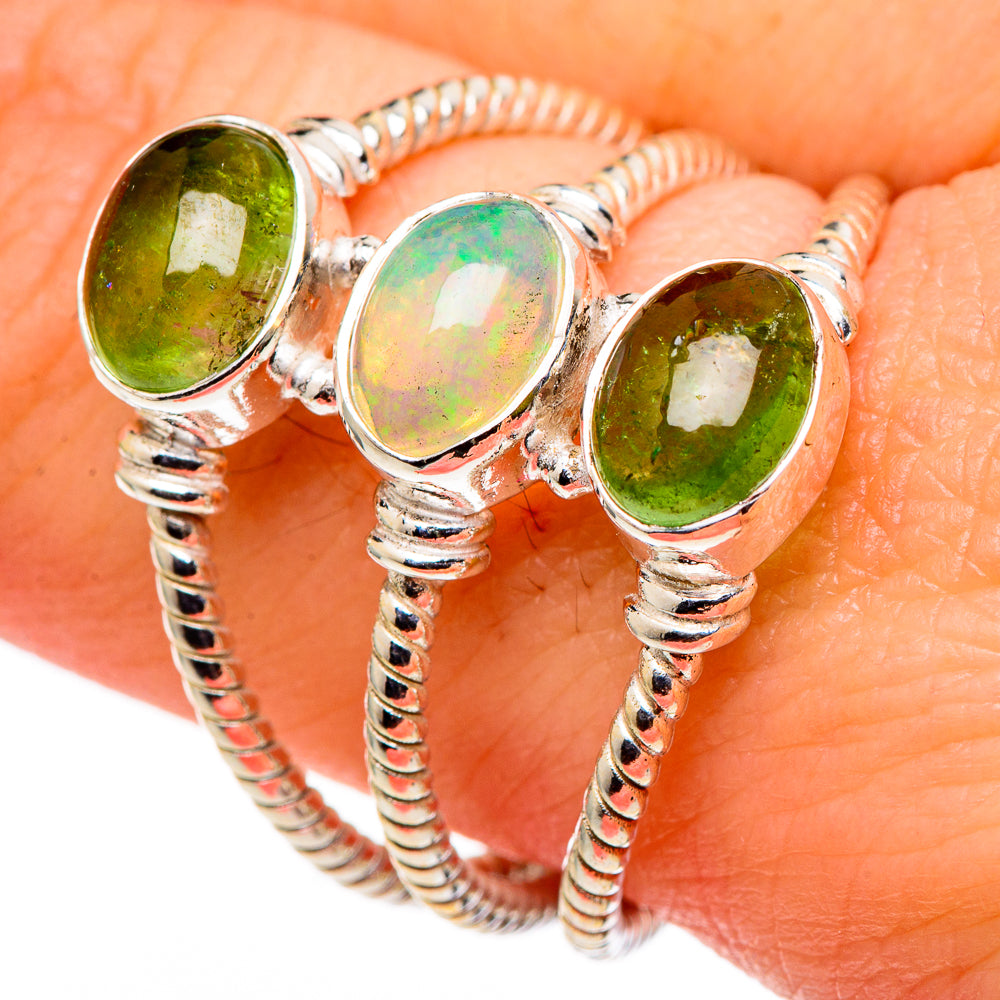 Ethiopian Opal Rings handcrafted by Ana Silver Co - RING98755