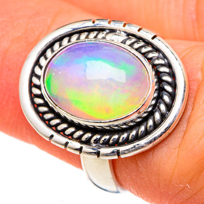 Ethiopian Opal Rings handcrafted by Ana Silver Co - RING98756