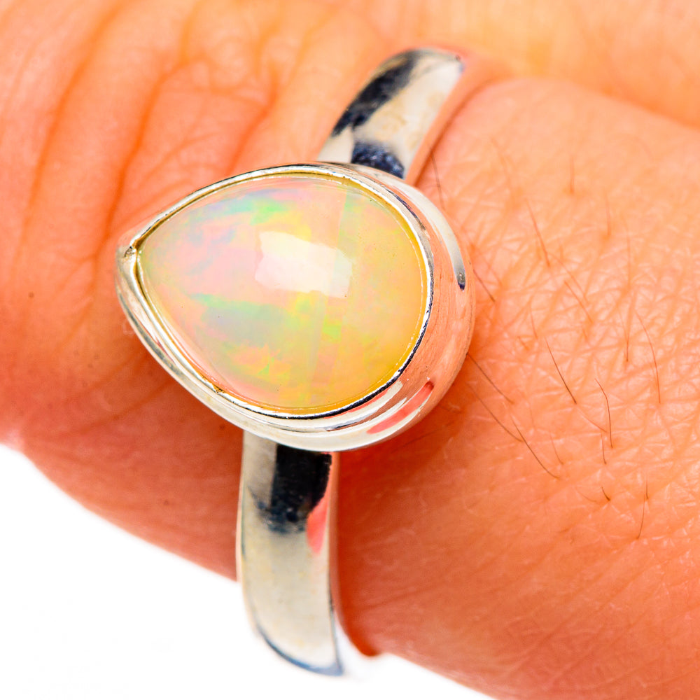 Ethiopian Opal Rings handcrafted by Ana Silver Co - RING98758