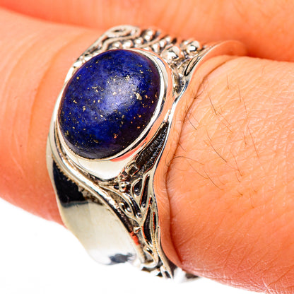 Lapis Lazuli Rings handcrafted by Ana Silver Co - RING98761