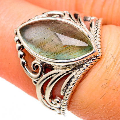 Aquamarine Rings handcrafted by Ana Silver Co - RING98764