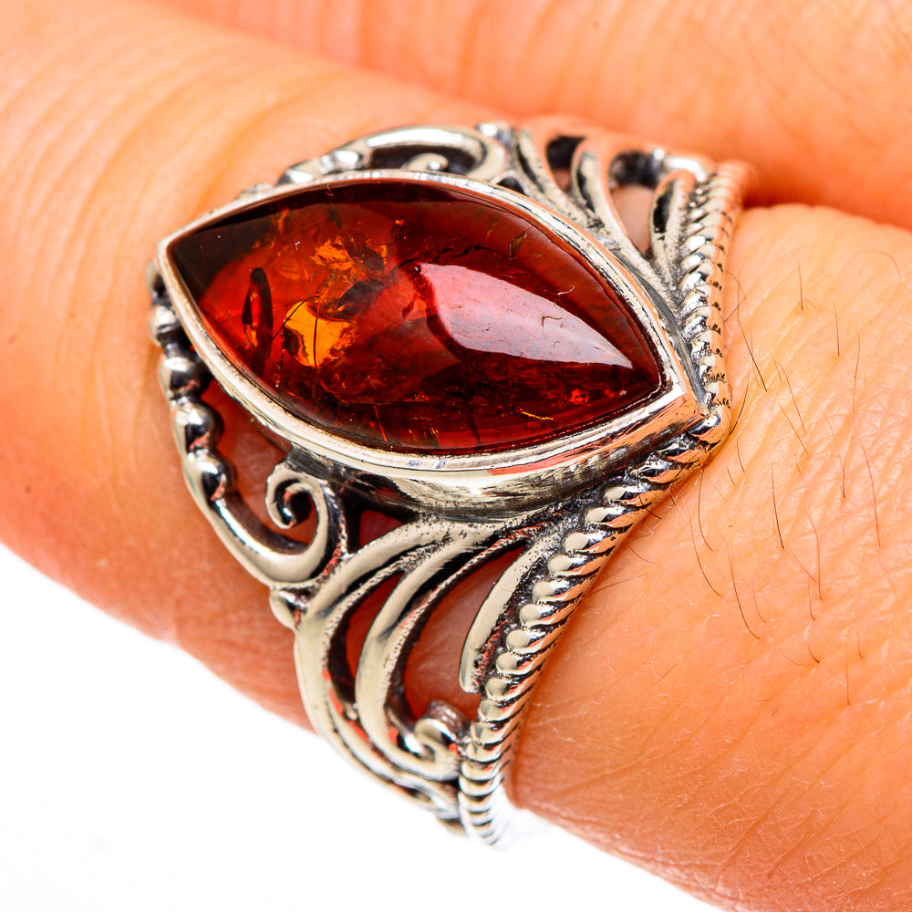 Baltic Amber Rings handcrafted by Ana Silver Co - RING98773