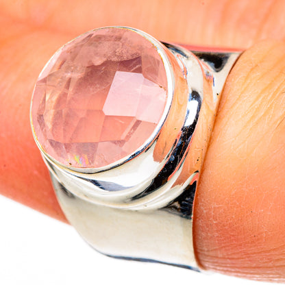 Rose Quartz Rings handcrafted by Ana Silver Co - RING98775