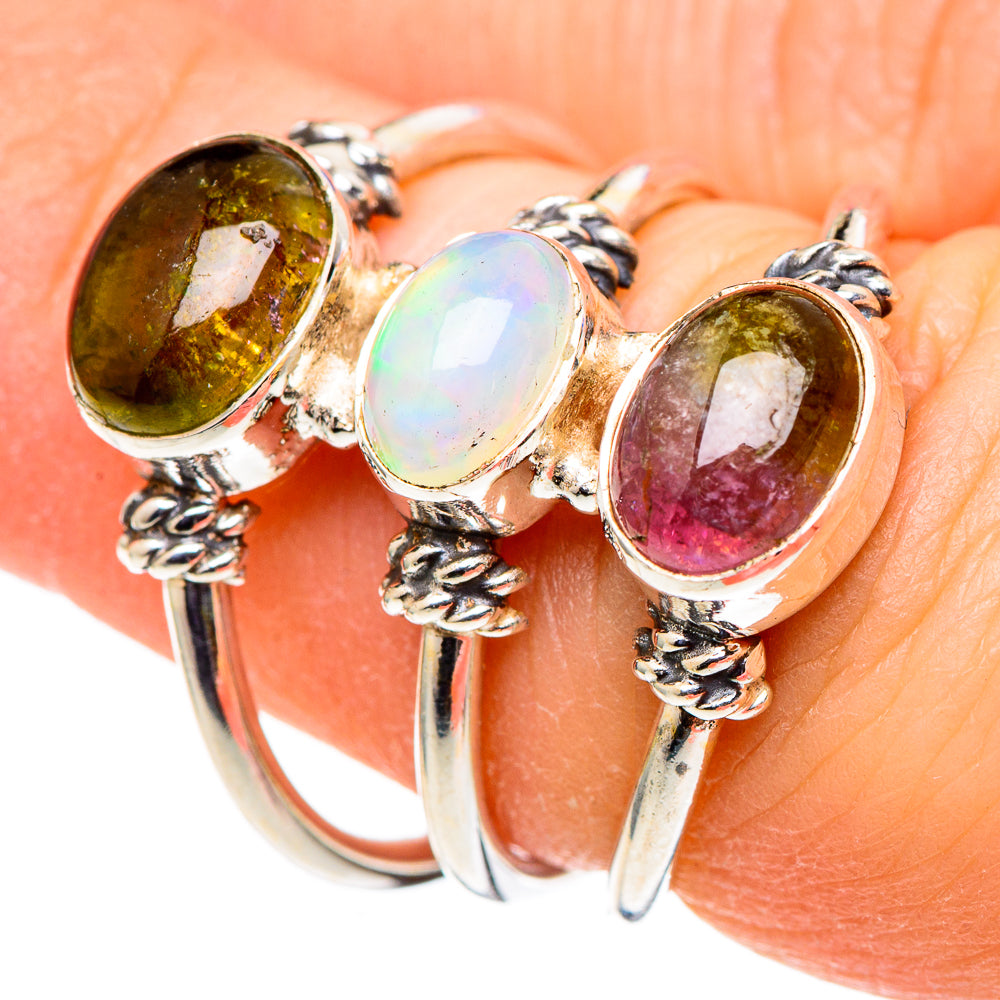 Ethiopian Opal Rings handcrafted by Ana Silver Co - RING98792
