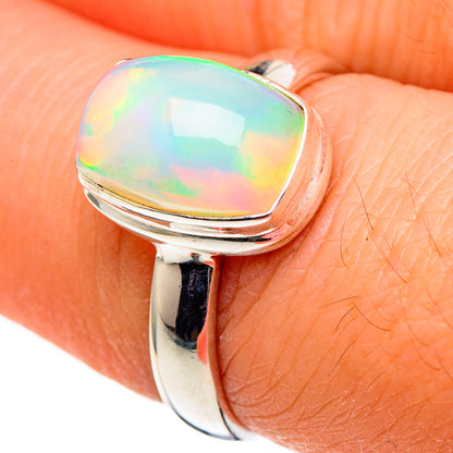 Ethiopian Opal Rings handcrafted by Ana Silver Co - RING98793