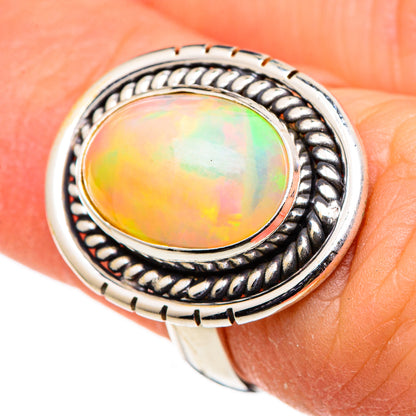 Ethiopian Opal Rings handcrafted by Ana Silver Co - RING98794