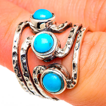 Sleeping Beauty Turquoise Rings handcrafted by Ana Silver Co - RING98798