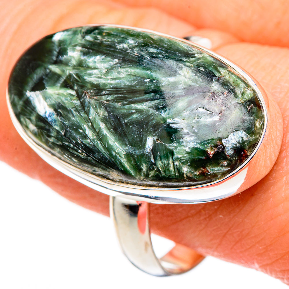 Seraphinite Rings handcrafted by Ana Silver Co - RING98808