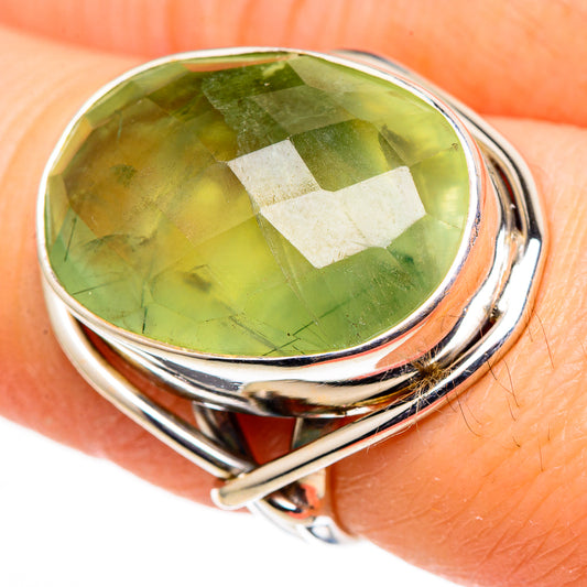 Prehnite Rings handcrafted by Ana Silver Co - RING98809