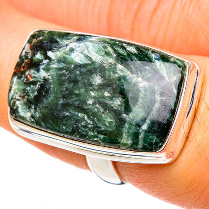 Seraphinite Rings handcrafted by Ana Silver Co - RING98810
