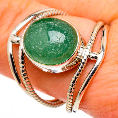Green Aventurine Rings handcrafted by Ana Silver Co - RING98812