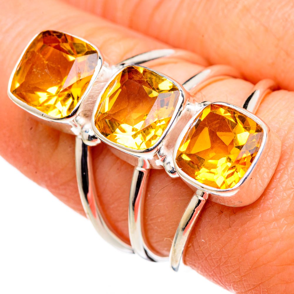 Citrine Rings handcrafted by Ana Silver Co - RING98820