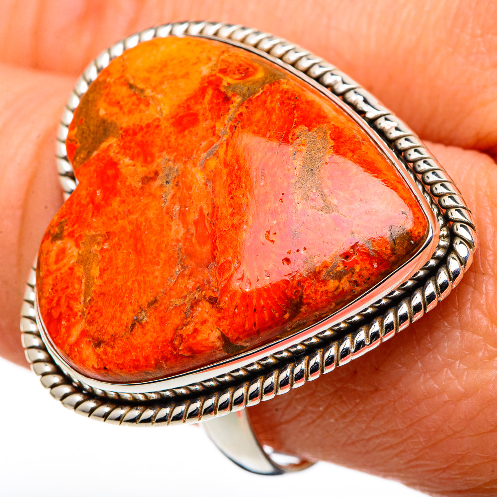 Sponge Coral Rings handcrafted by Ana Silver Co - RING98821