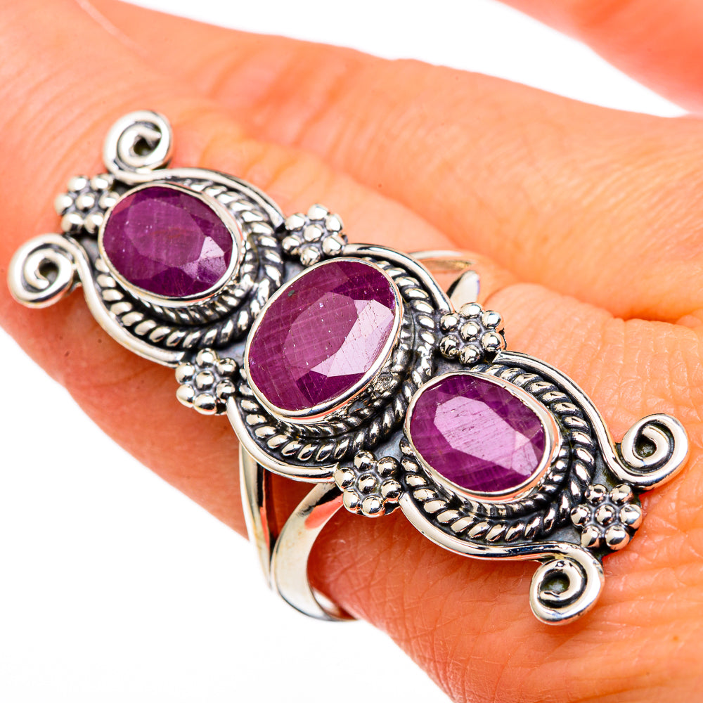 Ruby Rings handcrafted by Ana Silver Co - RING98823
