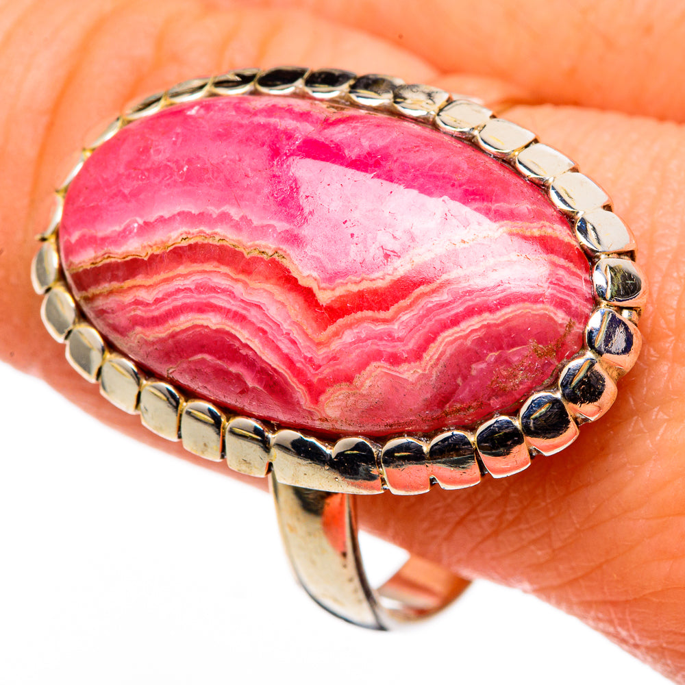 Rhodochrosite Rings handcrafted by Ana Silver Co - RING98825