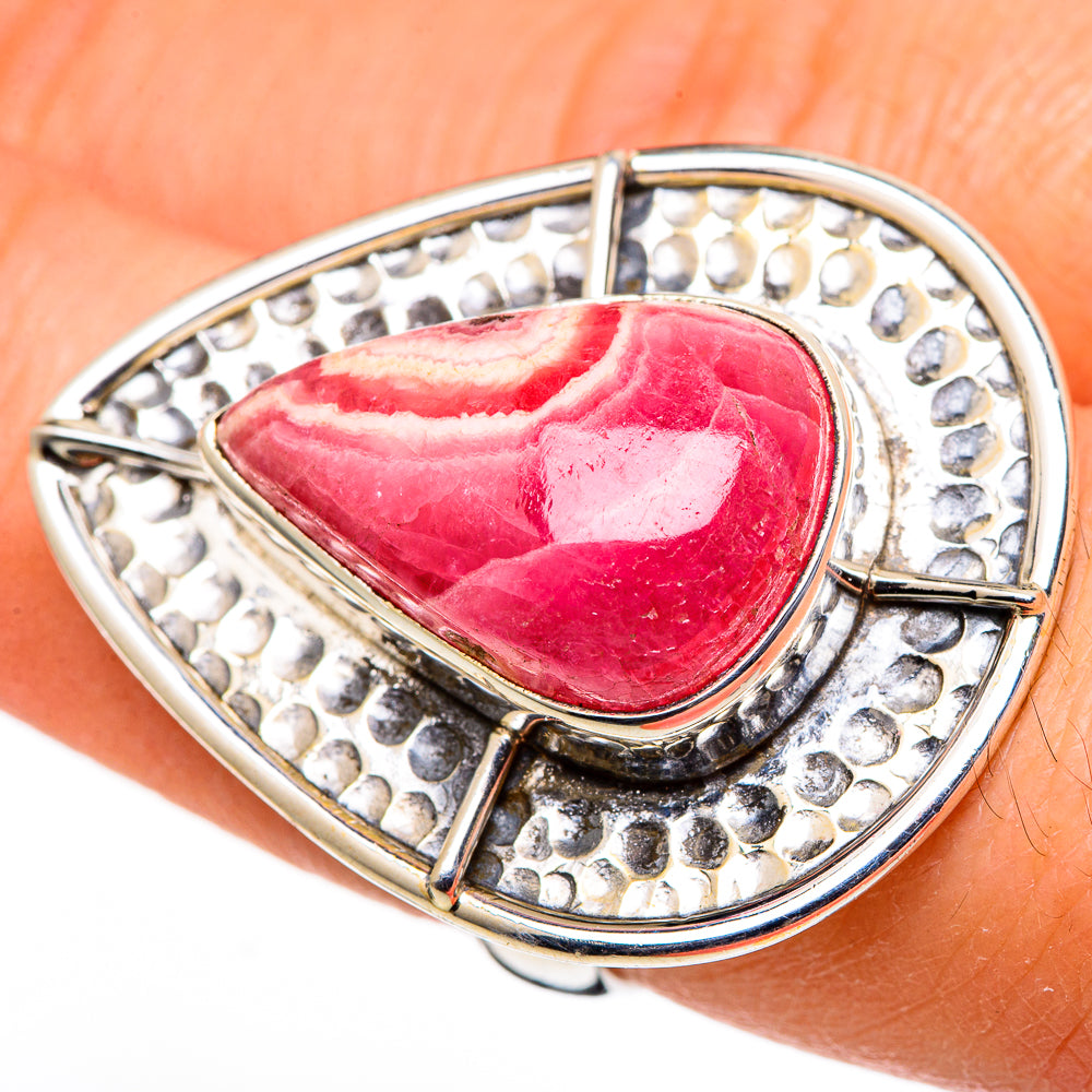Rhodochrosite Rings handcrafted by Ana Silver Co - RING98826