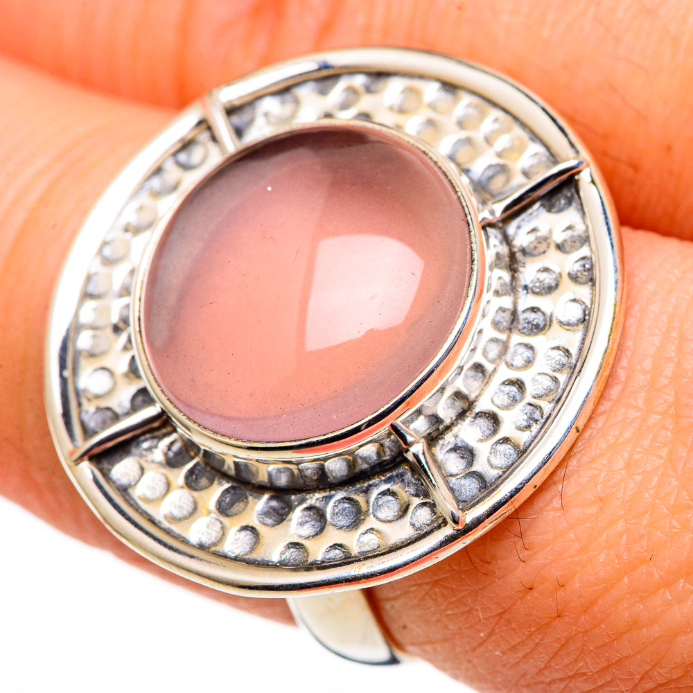 Rose Quartz Rings handcrafted by Ana Silver Co - RING98829