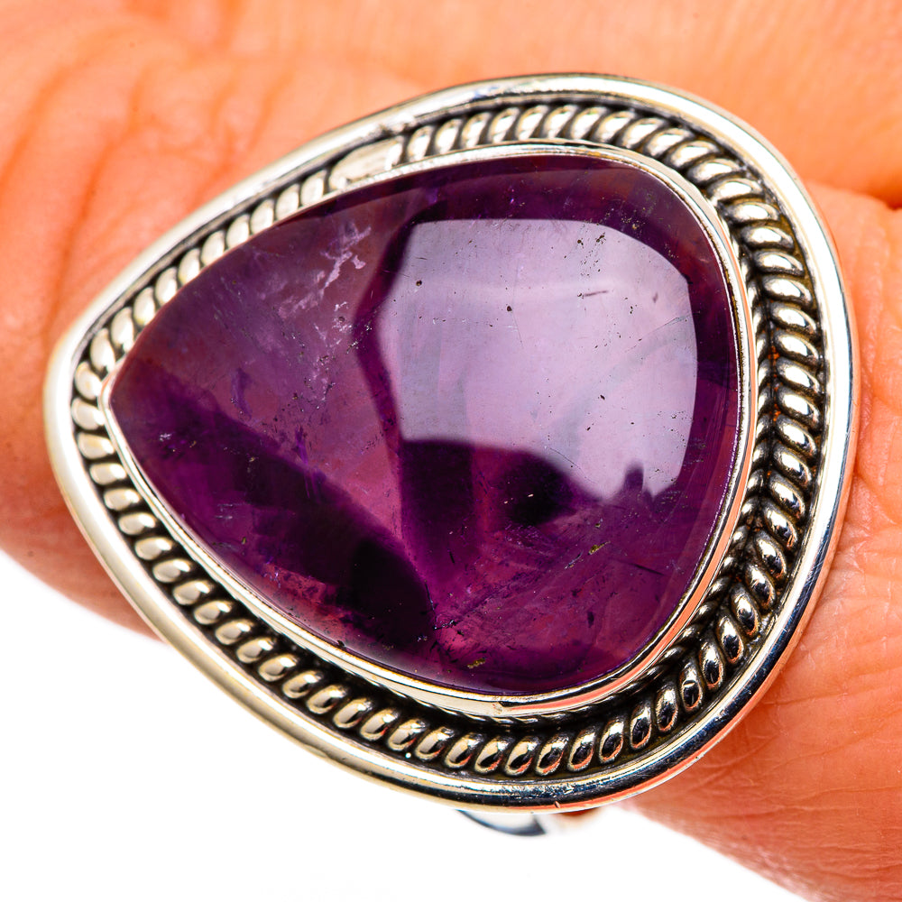 Star Amethyst Rings handcrafted by Ana Silver Co - RING98833