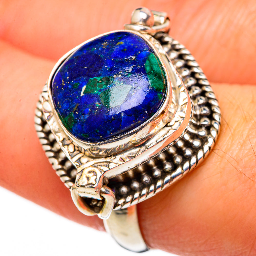 Azurite Rings handcrafted by Ana Silver Co - RING98843