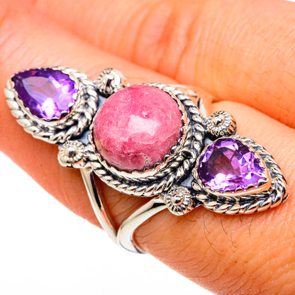 Rhodochrosite Rings handcrafted by Ana Silver Co - RING98845