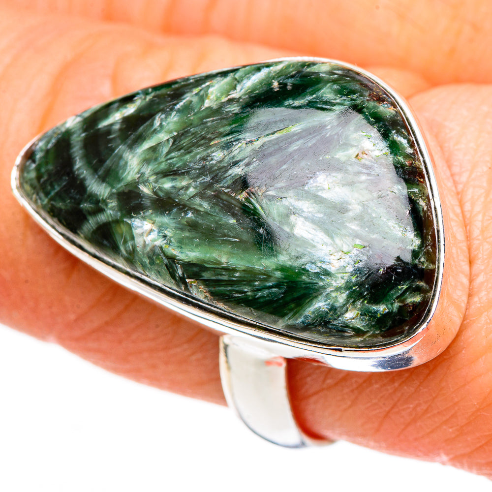Seraphinite Rings handcrafted by Ana Silver Co - RING98858