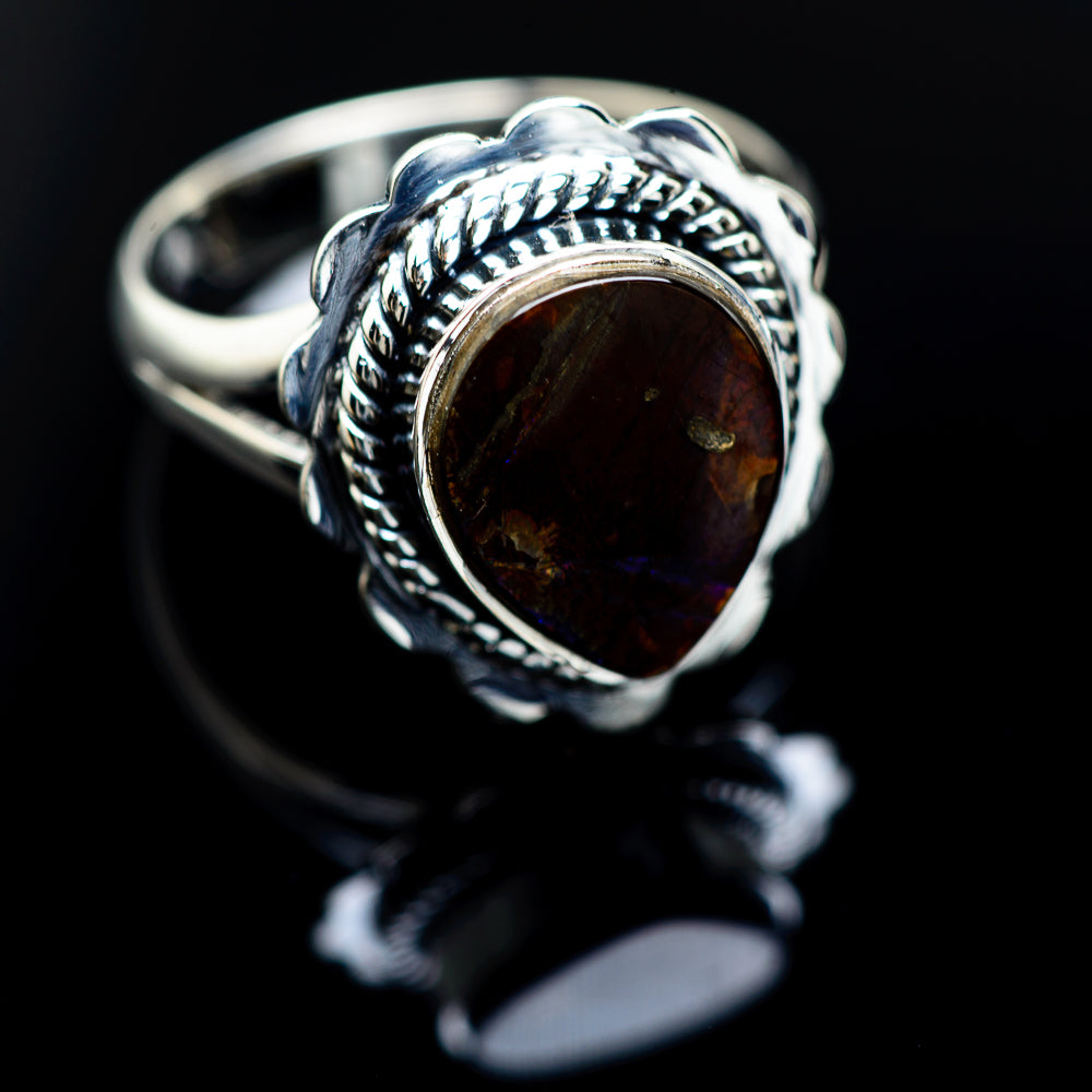 Ammolite Rings handcrafted by Ana Silver Co - RING988594