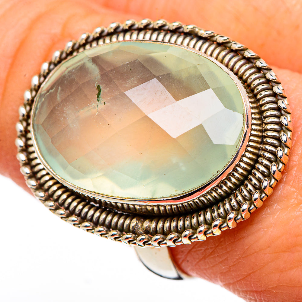 Prehnite Rings handcrafted by Ana Silver Co - RING98860