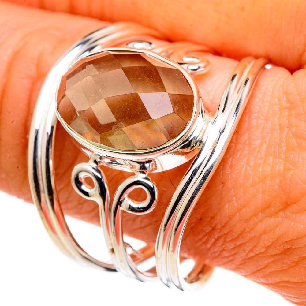 Green Amethyst Rings handcrafted by Ana Silver Co - RING98862