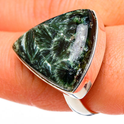 Seraphinite Rings handcrafted by Ana Silver Co - RING98865
