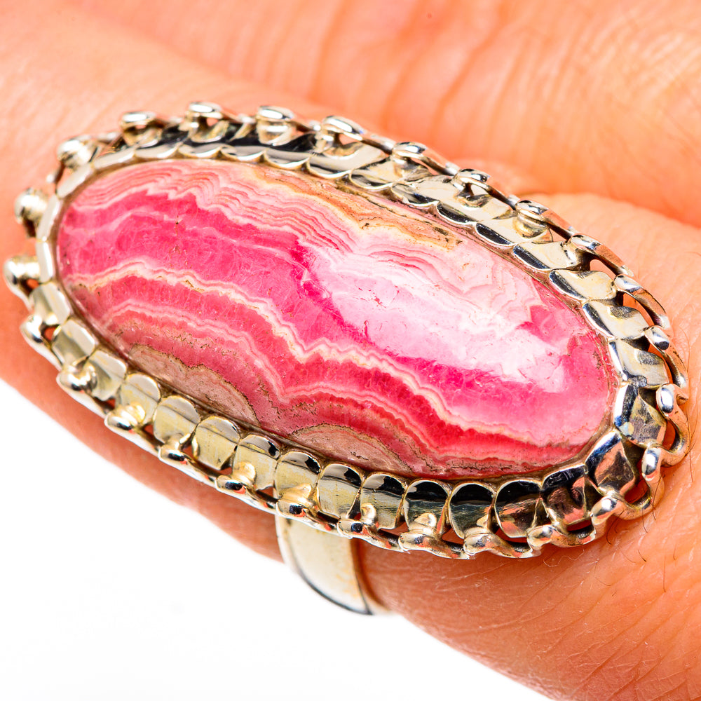 Rhodochrosite Rings handcrafted by Ana Silver Co - RING98877