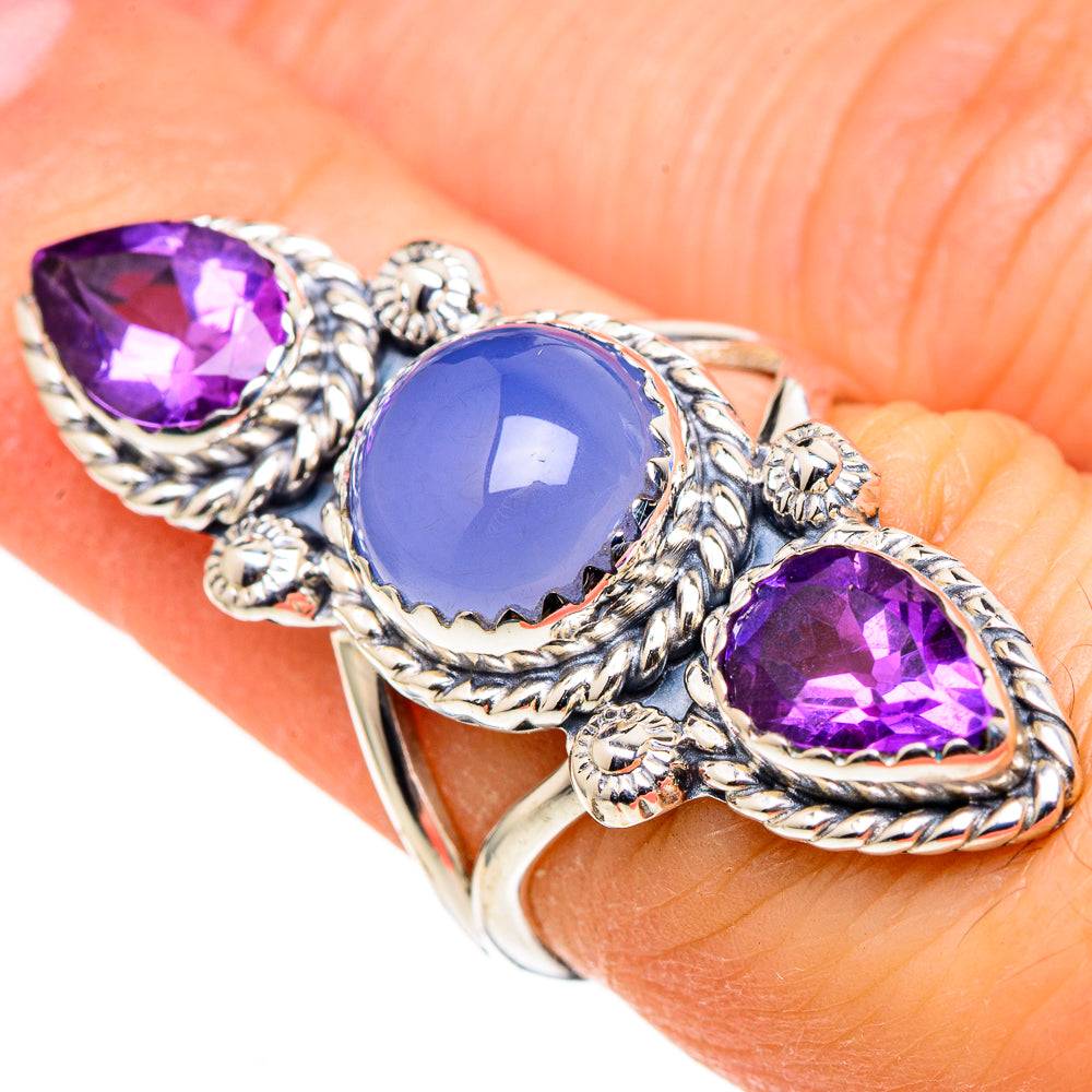 Chalcedony Rings handcrafted by Ana Silver Co - RING98883