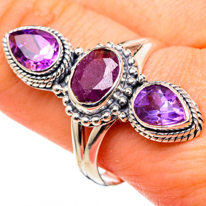 Ruby Rings handcrafted by Ana Silver Co - RING98885