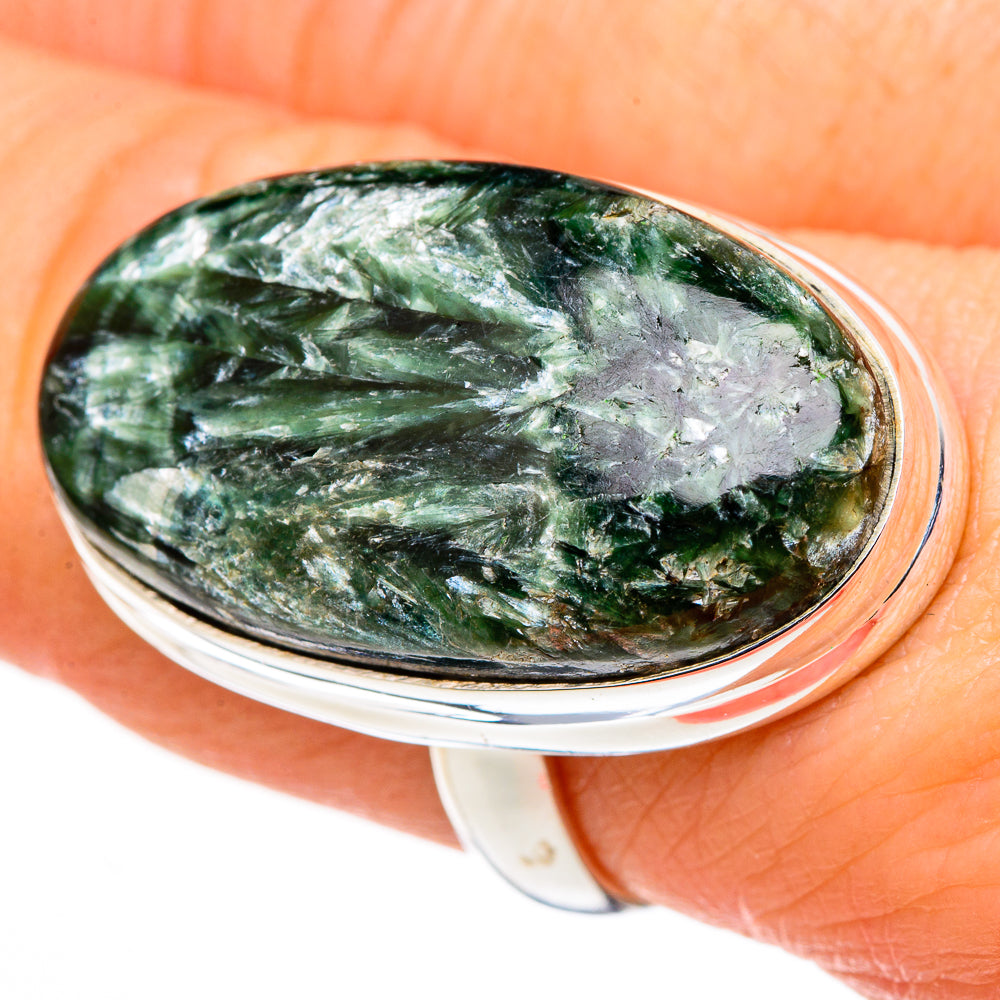 Seraphinite Rings handcrafted by Ana Silver Co - RING98895