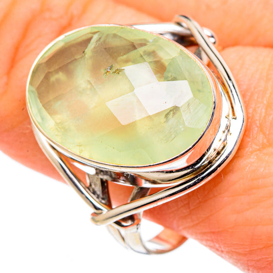 Prehnite Rings handcrafted by Ana Silver Co - RING98896