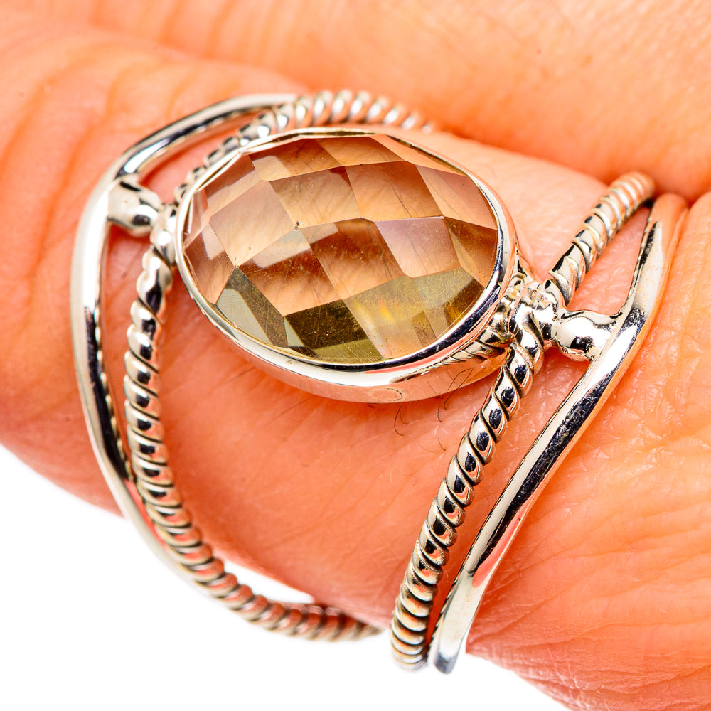 Green Amethyst Rings handcrafted by Ana Silver Co - RING98898