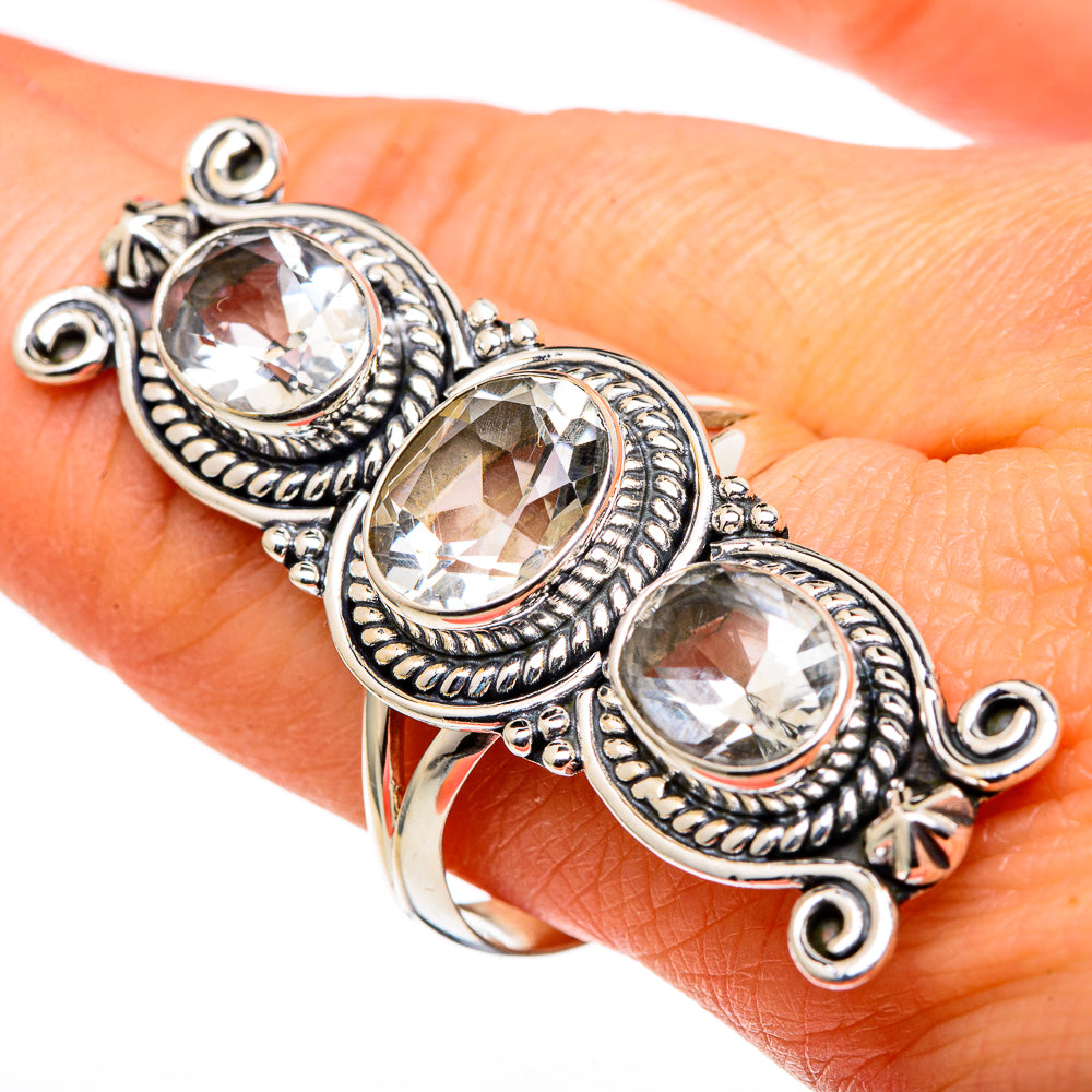 Green Amethyst Rings handcrafted by Ana Silver Co - RING98899