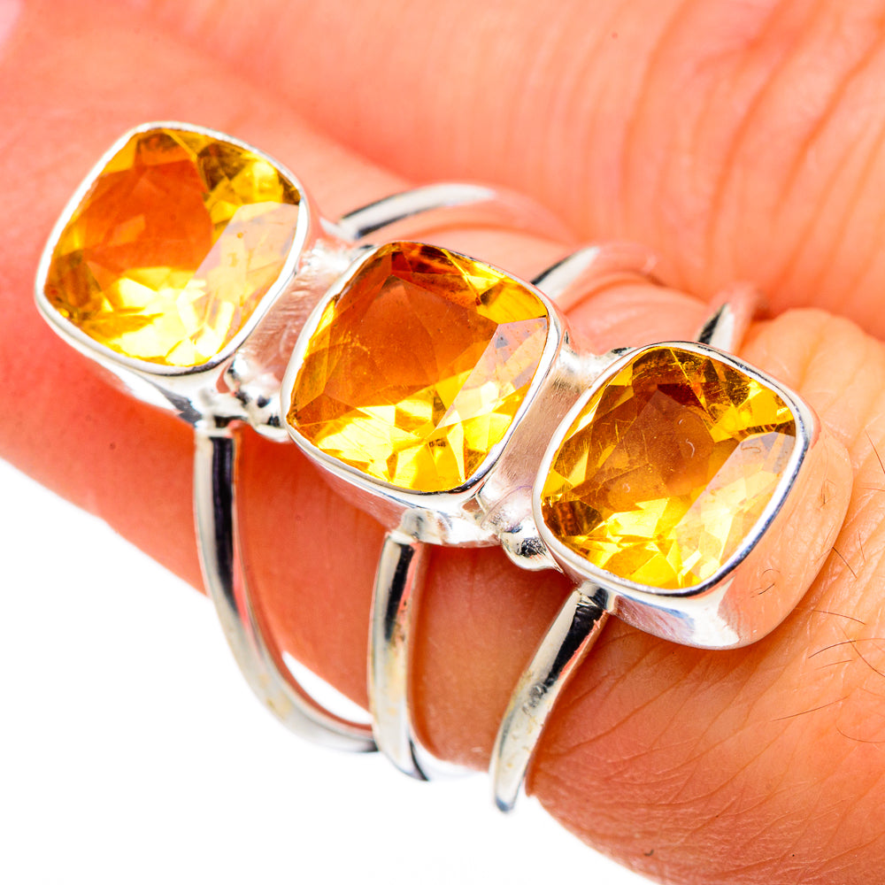 Citrine Rings handcrafted by Ana Silver Co - RING98902