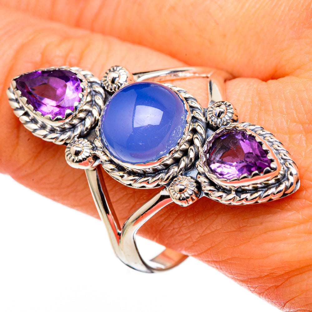 Chalcedony Rings handcrafted by Ana Silver Co - RING98903