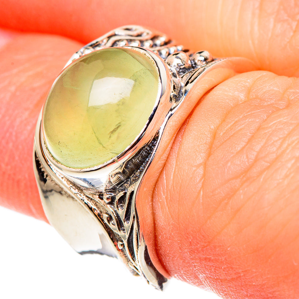 Prehnite Rings handcrafted by Ana Silver Co - RING98916