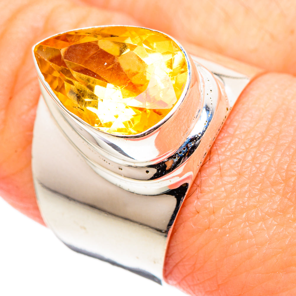 Citrine Rings handcrafted by Ana Silver Co - RING98919