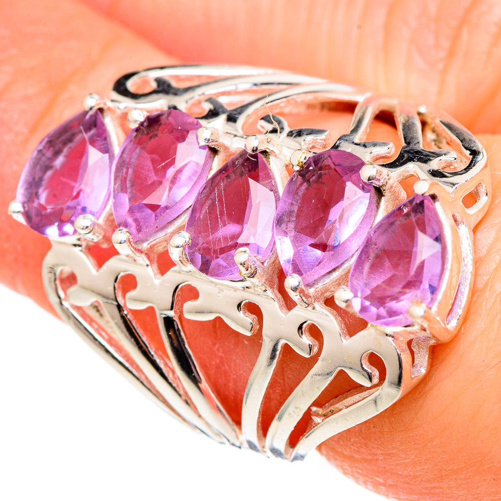 Color Change Alexandrite (lab.) Rings handcrafted by Ana Silver Co - RING98928
