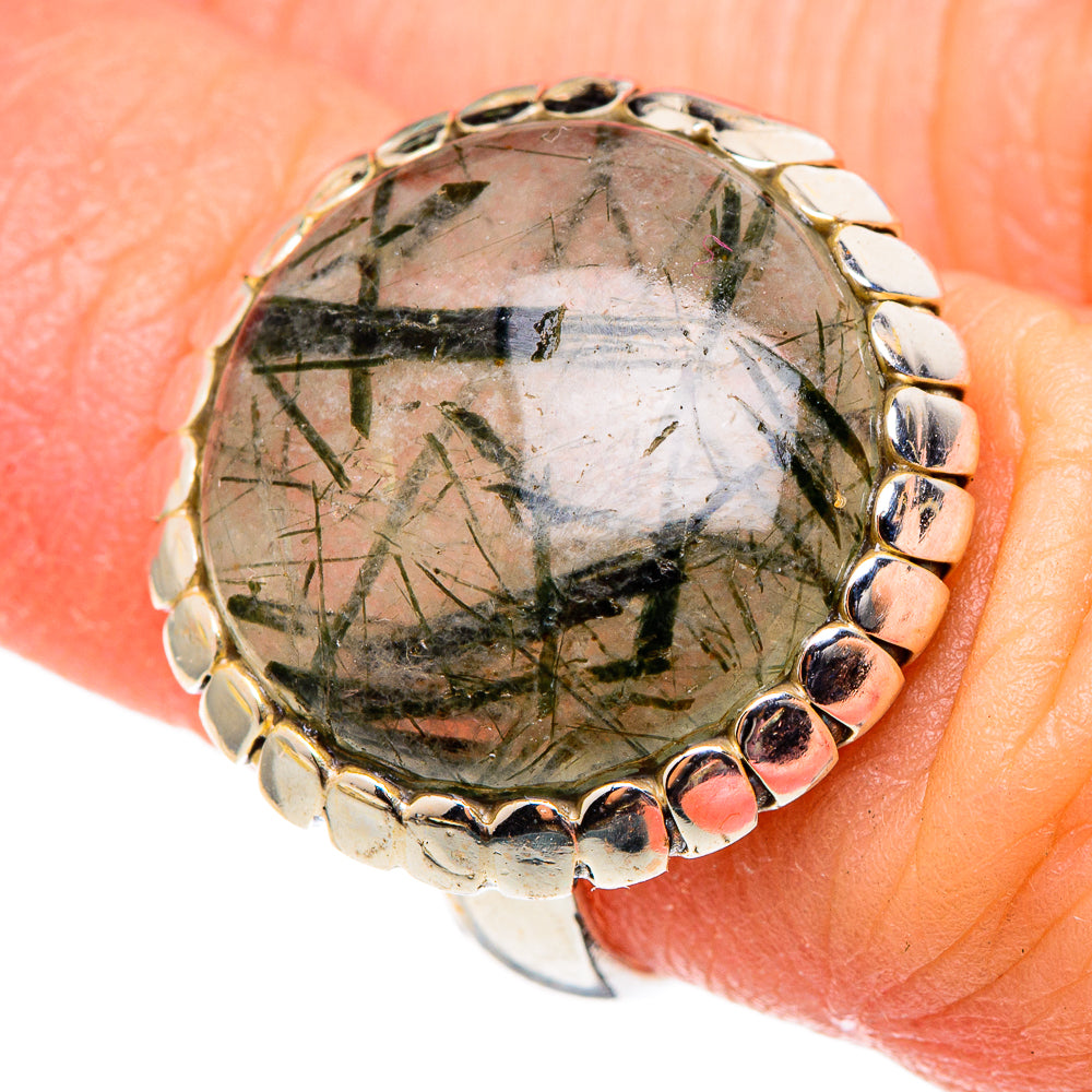 Tourmalinated Quartz Rings handcrafted by Ana Silver Co - RING98939