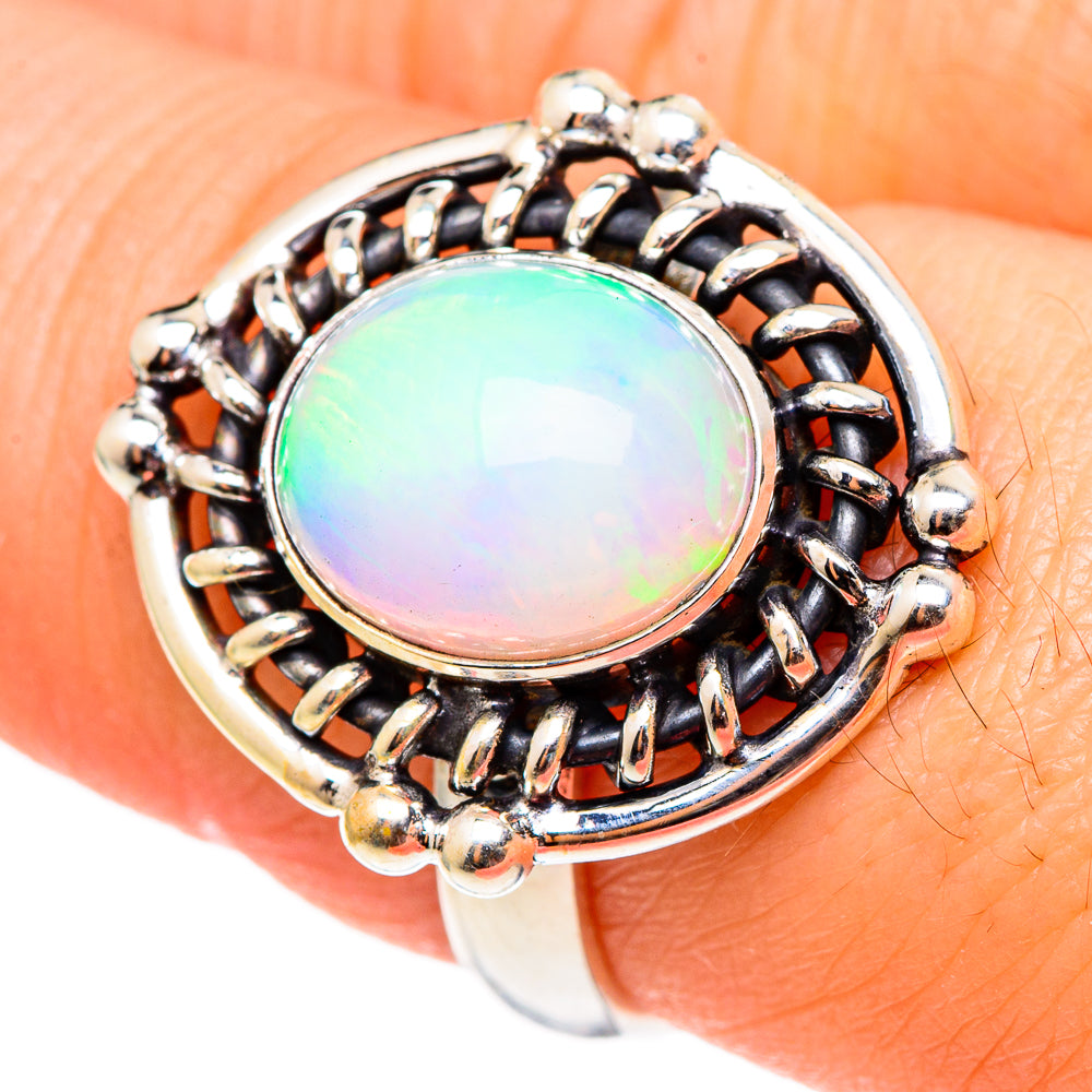 Ethiopian Opal Rings handcrafted by Ana Silver Co - RING98945