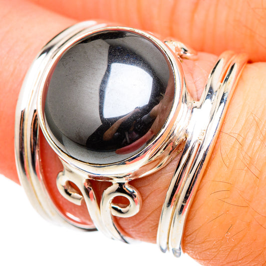 Hematite Rings handcrafted by Ana Silver Co - RING98948