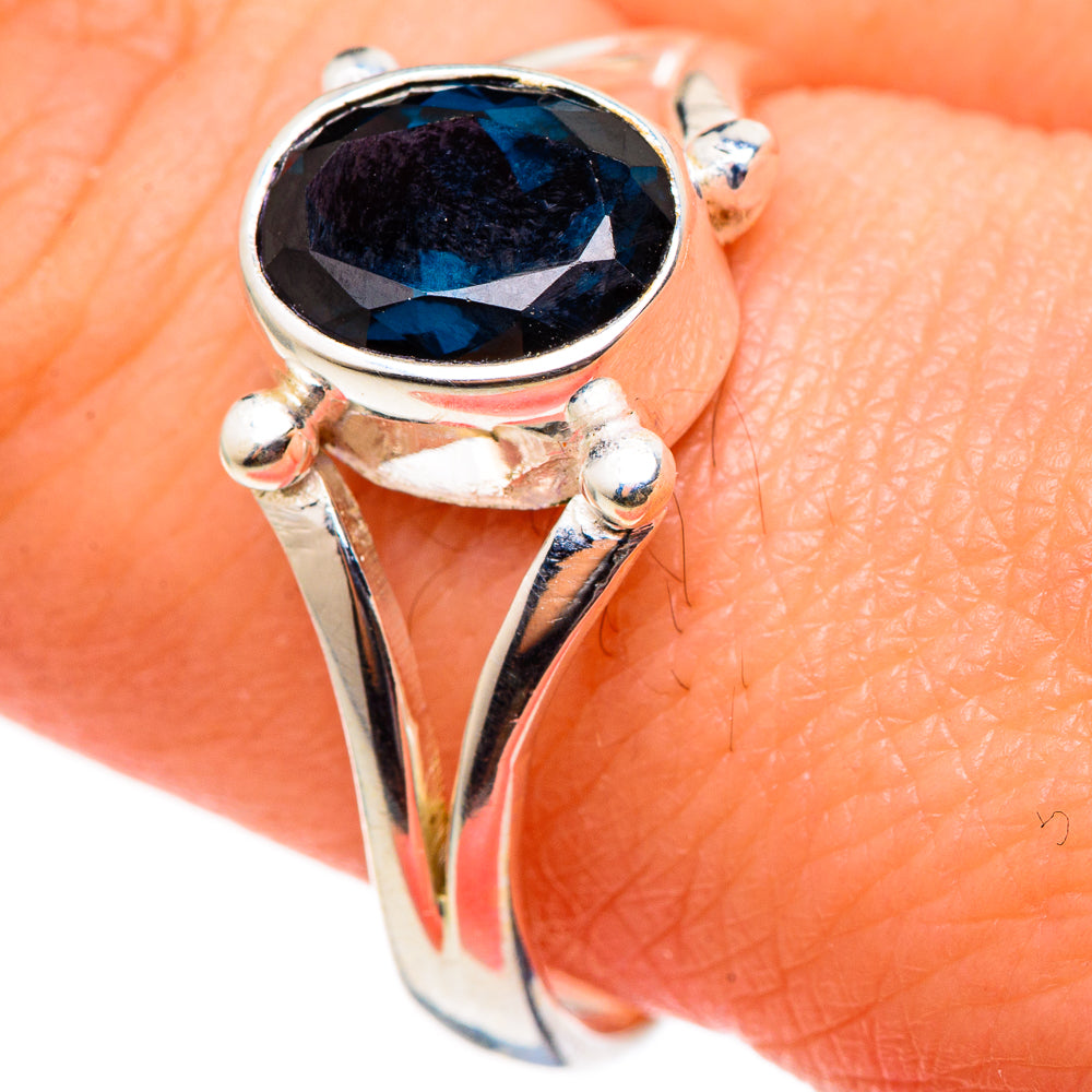 Blue Spinel Rings handcrafted by Ana Silver Co - RING98953